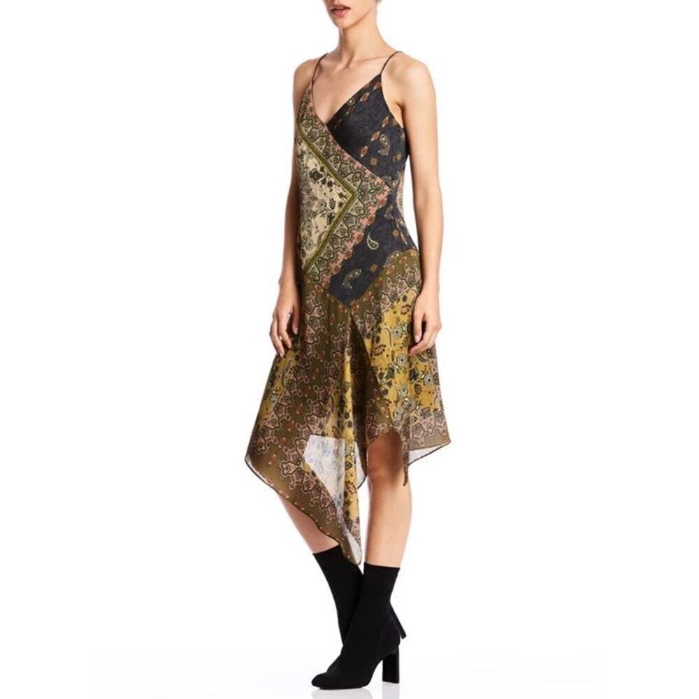 Bailey 44 Paisley Print Asymmetrical Eleanora Dress